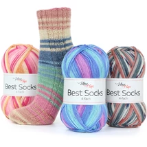 VlnaHep Best socks 4-fach kötőfonal