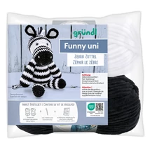 Horgolókészlet, Gründl – plüss zebra (3442)