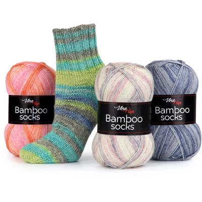 VlnaHep Bamboo socks kötőfonal