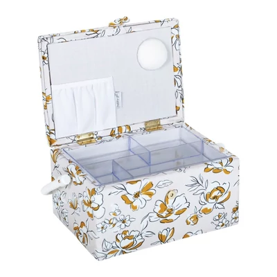 Hobby Gift varródoboz – MRM633, krém alapon virágmintás