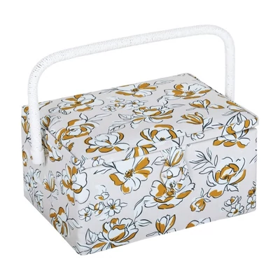 Hobby Gift varródoboz – MRM633, krém alapon virágmintás