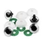Glitteres (csillogós) biztonsági szem 20 mm - zöld