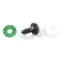 Glitteres (csillogós) biztonsági szem 16 mm - zöld
